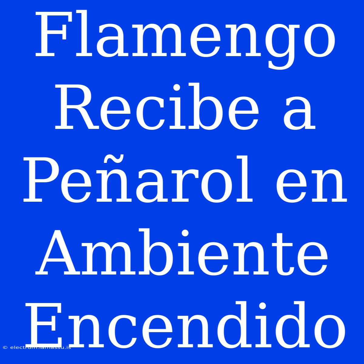 Flamengo Recibe A Peñarol En Ambiente Encendido