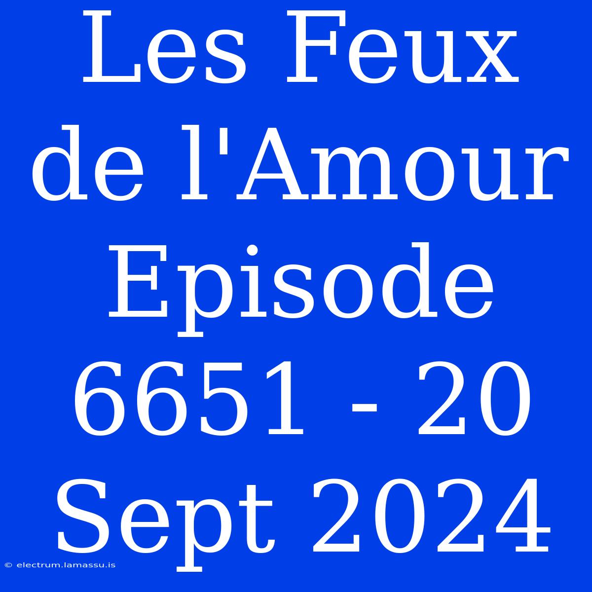 Les Feux De L'Amour Episode 6651 - 20 Sept 2024