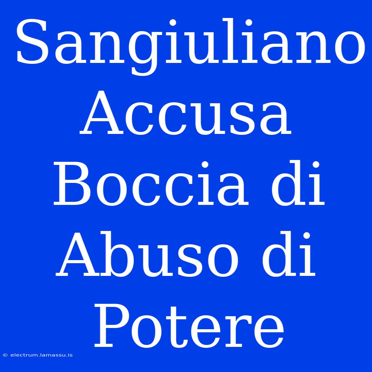 Sangiuliano Accusa Boccia Di Abuso Di Potere