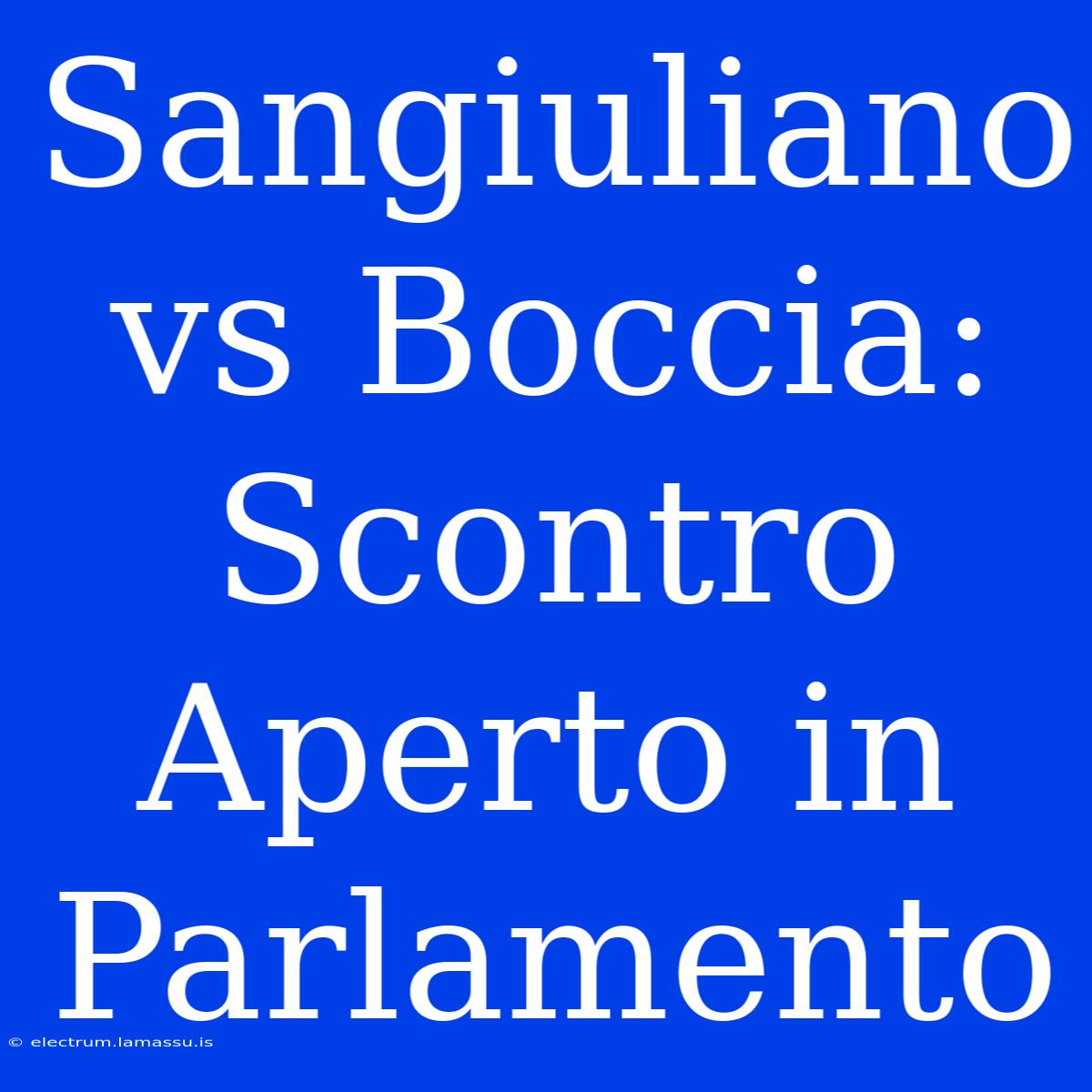 Sangiuliano Vs Boccia: Scontro Aperto In Parlamento